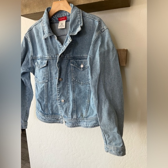 Esprit|Classic Blue Vintage Denim Jean Jacket,Size LARGE•••90’s style, staple - Picture 6 of 14